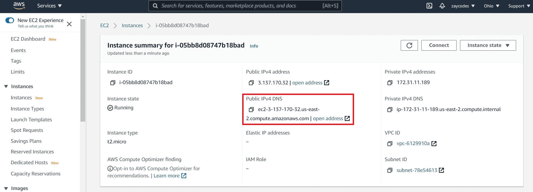 Amazon public DNS